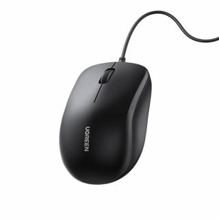 90789 USB Wired Mouse with Ergonomic Design - Black 