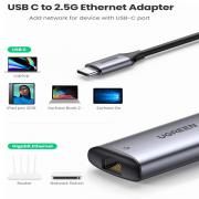 USB-C 3.1 to RJ45 2.5G Network Adapter - Grey