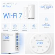 Deco BE85 BE19000 Tri-Band Whole Home Mesh Wi-Fi 7 System - 1 Pack