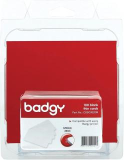 Badgy 20 Mil Thin PVC Cards - Pack of 100 