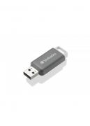 DataBar 128GB USB Flash Drive- Grey