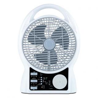 Typhoon Multimedia AC/DC 2 Speed Oscillating Rechargeable Fan 