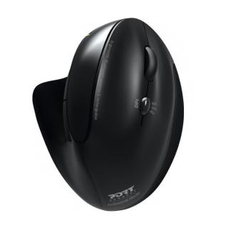 Bluetooth And Wireless Rechargeable Ergonomic Mouse– Black 