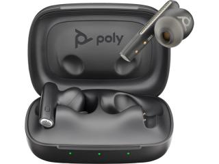 Poly Voyager Free 60 UC Carbon Black Earbuds + BT700 USB A adapter + Basic Charge Case 