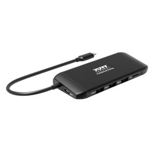 USB-C 8 -in-1 Multi-Port Hub With 100W PD - Black 