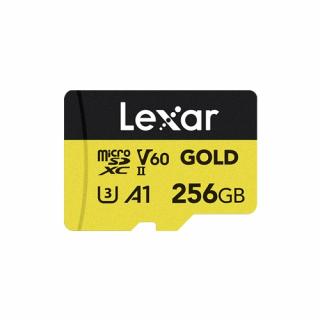 Professional Gold 256GB microSDXC UHS-II A1 Class Memory Card 