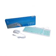 Jellybean U2000 Keyboard and Mouse- White & Mint