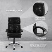 Austria High Back Chair- Black