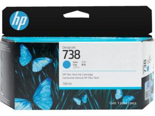 738 130-ml Cyan DesignJet Ink Cartridge 