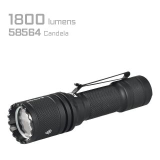 Defender P18 Quad-Core Tactical Flashlight - Black 