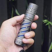 E70-TI Titanium EDC Flashlight - Stonewashed