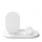 BoostCharge 3-in-1 Wireless Charger for Apple Devices - White