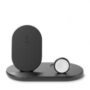 BoostCharge 3-in-1 Wireless Charger for Apple Devices - Black