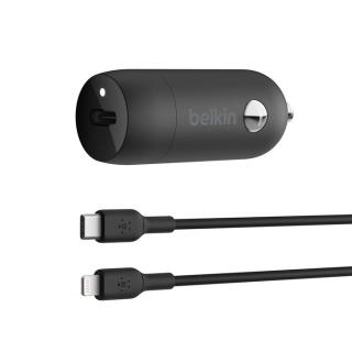 BoostCharge 30W USB-C Car Charger + USB-C to Lightning cable 