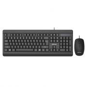 KC130 USB Desktop Keyboard & Mouse Combo - Black