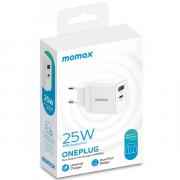 OnePlug 25W 2-Port Mini Wall Charger - White