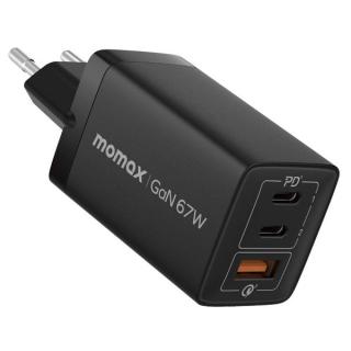 OnePlug 67W 3-Port GaN Wall Charger - Black 