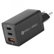 OnePlug 67W 3-Port GaN Wall Charger - Black