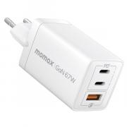 OnePlug 67W 3-Port GaN Wall Charger - White