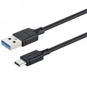 Zero USB-A to USB-C Cable 1m - Black