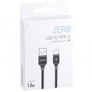 Zero USB-A to USB-C Cable 1m - Black