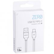 Zero USB-A to USB-C Cable 1m - White