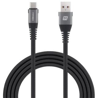 EliteLink USB-C to USB-A 5A Triple Braided Cable 1.2m - Space Grey 