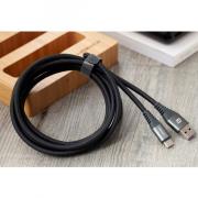 EliteLink USB-C to USB-A 5A Triple Braided Cable 1.2m - Space Grey