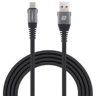 EliteLink USB-C to USB-A 5A Triple Braided Cable 2m - Space Grey 