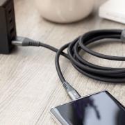 EliteLink USB-C to USB-A 5A Triple Braided Cable 2m - Space Grey