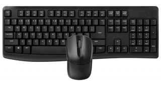 X1800Pro Wireless Desktop Keyboard & Mouse Set - Black 