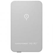 Q.Mag Power 6 Magnetic 5000mAh Wireless Power Bank - Silver