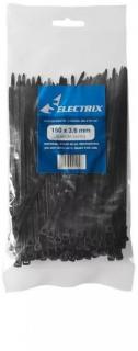 100 Cable Ties 150mm x 3.6mm - Black 