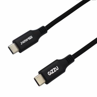 GCCC240W USB Type-C to Type-C 1M 240W Charging Cable - Black 