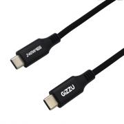 GCCC240W USB Type-C to Type-C 1M 240W Charging Cable - Black