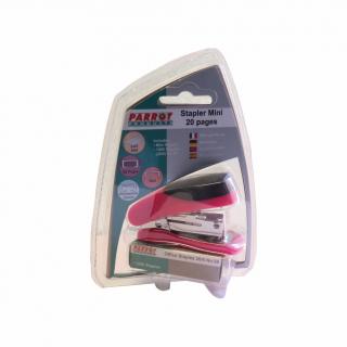 ST3050P Mini Stapler & Staples (1000x26/6) - Pink 