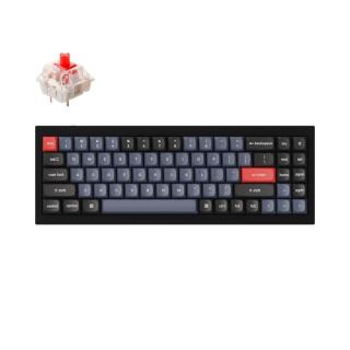 Q7 QMK RGB Custom Red G Pro Mechanical Keyboard - Black 