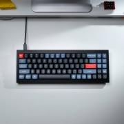 Q7 QMK RGB Custom Red G Pro Mechanical Keyboard - Black