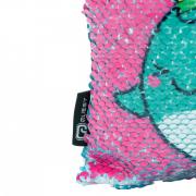 Sequin Narwhale Pencil Case - Pink