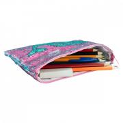 Sequin Narwhale Pencil Case - Pink