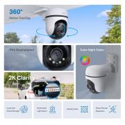 C510W Outdoor Pan/Tilt Security WiFi Camera - White