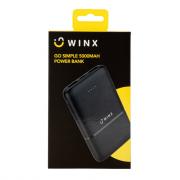 GO Simple 5000mAh 10.5W Fast Charge USB Type-C Power Bank - Black