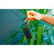 1TB M.2 USB 3.2 External Pocket Solid State Drive with Keyring and Cable attachment - Black/Orange