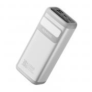 PMT30 30000mAh 30W FC Type-C, Lightning Power Bank -  Silver (PMT30-192-S2133H)