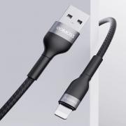 CB12B USB to Lightning 1m Braided Charge & Sync Cable - Black