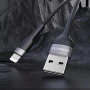 CB12B USB to Lightning 1m Braided Charge & Sync Cable - Black