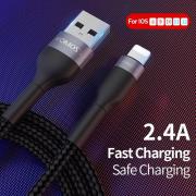 CB12B USB to Lightning 1m Braided Charge & Sync Cable - Black