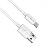 CB308 USB to Type-C 1m 3 Amps Charge & Sync Cable - White