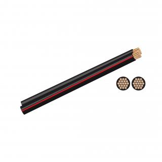 0.5mm Red/Black Ripcord Cable - Price Per Meter 