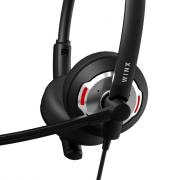 HS108 CALL Pro AI Noise Cancelling USB Headset- Black